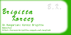 brigitta korecz business card